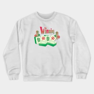 Winning Winning Mahjong Lucky Man Crewneck Sweatshirt